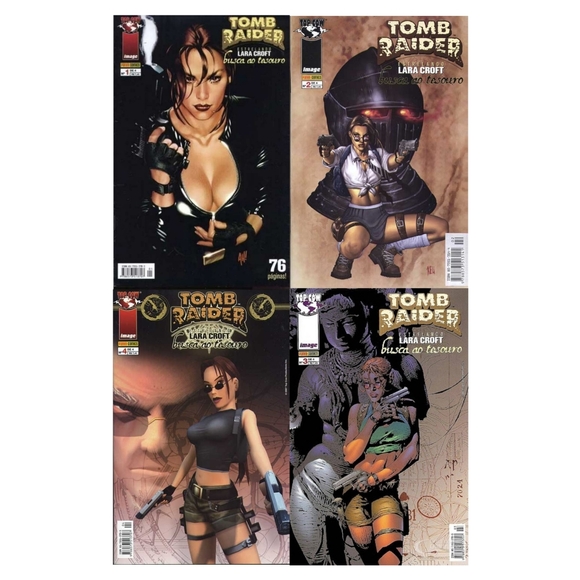 Tomb Raider Lara Croft Journey's #1-12 Comics Vol.1-4 TPB Brazil Edition HTF - Picture 1 of 16